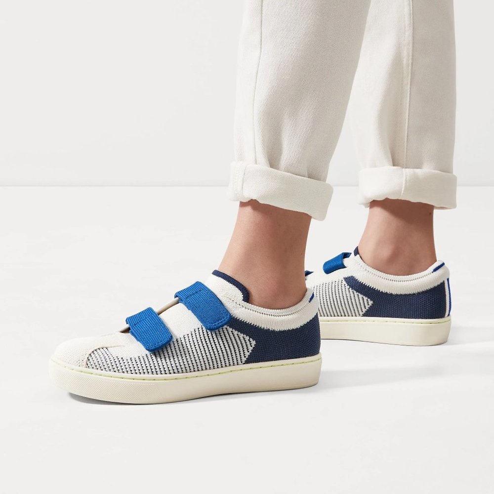 Rothy's The Kids Strap Sneaker - Bicycle Blue Size 10 (kids)